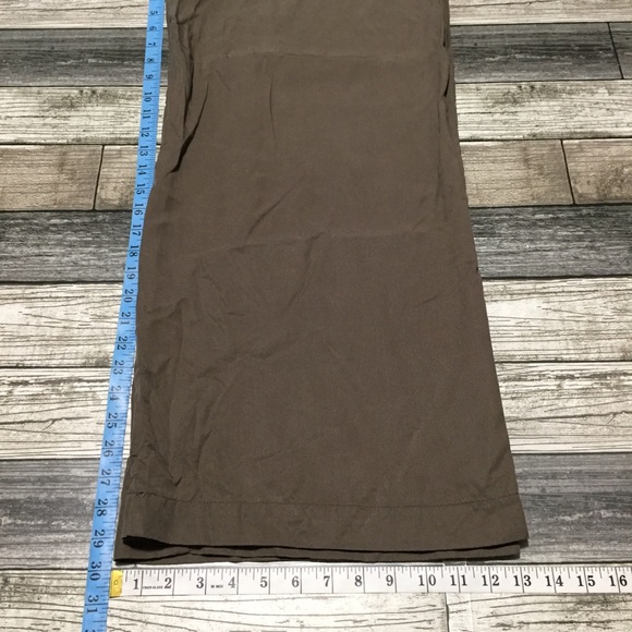 Garnet Hill Wide Leg Pants Women’s 6 Brown 100% Tencel Lyocell (Read). - Picture 2 of 11